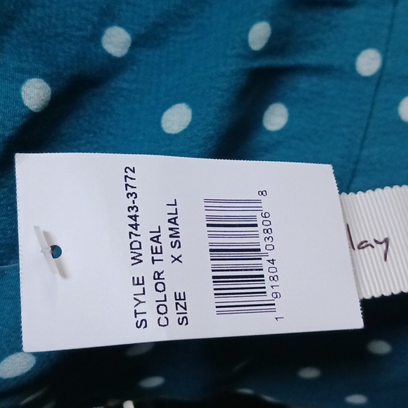 NWT MAXI SUNDRESS TEAL XS/S - Picture 11 of 14